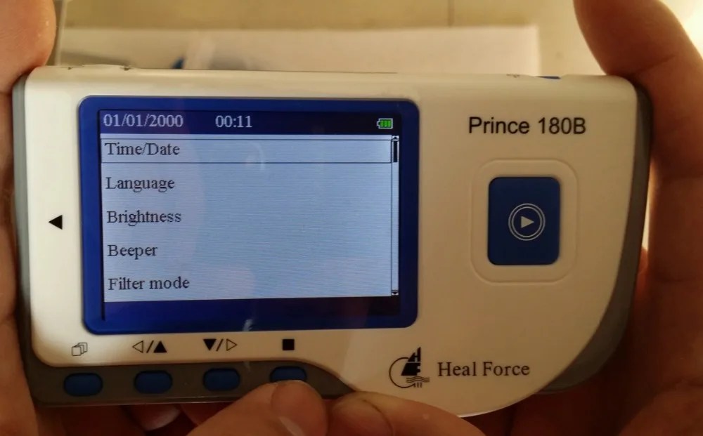 USB Программное обеспечение Heal Force Prince 180B портативное домашнее сердце ЭКГ ручной монитор сердца непрерывное измерение цветной экран