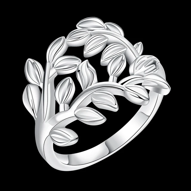 Jemmin 925 Sterling Silver Tree And Leaves Design Woman Wedding Engagement Party Jemmin 925 Sterling Silver Tree And Leaves Design Woman Wedding Engagement Party