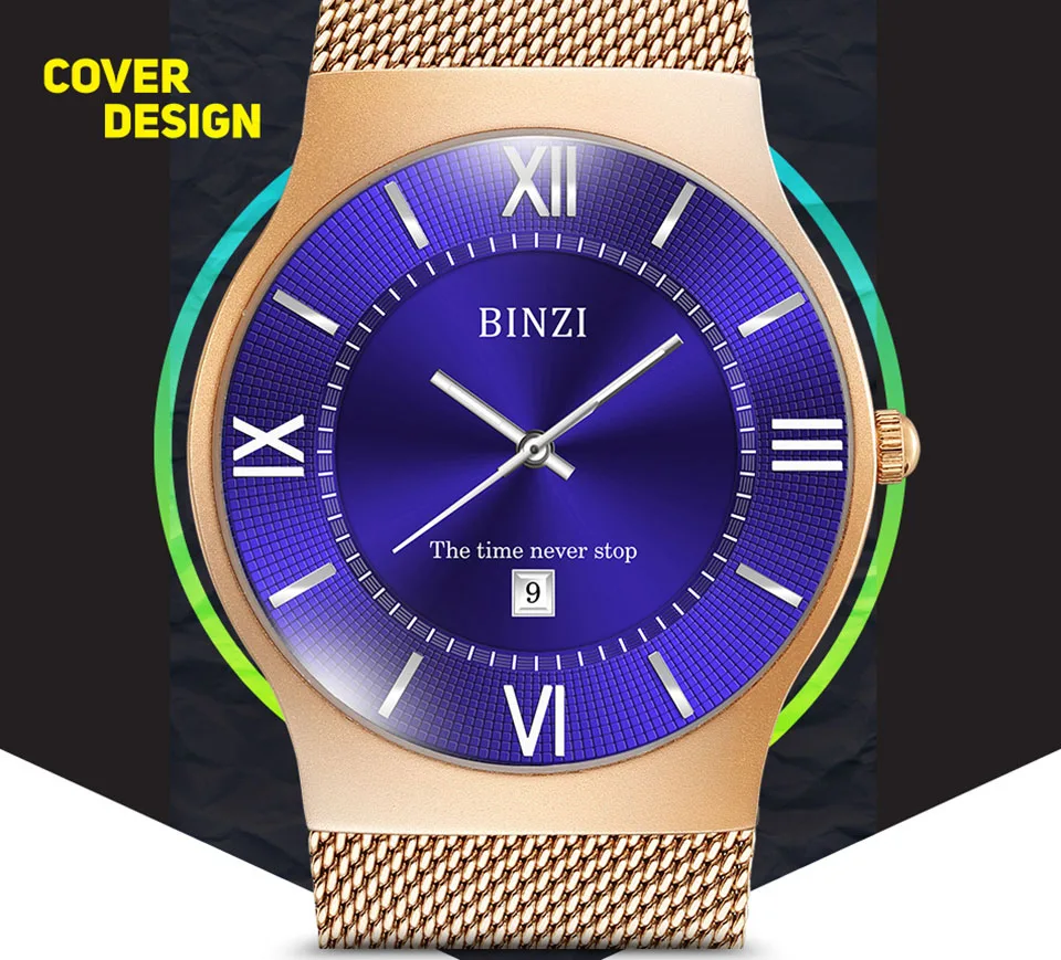 Quartz Watch Men 2018 Luxury Brand Watches Waterproof Full Steel Mesh Men Business Wrist Watch Zegarki Meskie Relogio Masculino (1)