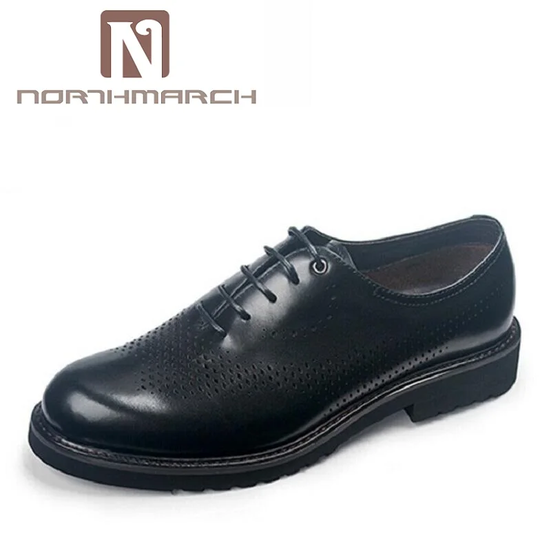 NORTHMARCH Italian Black Brown Plus Size Dress Shoes Genuine Leather Lace Up Man Formal Shoes Breathable Hollow Out Footwear NORTHMARCH Italian Black Brown Plus Size Dress Shoes Genuine Leather Lace Up Man Formal Shoes Breathable Hollow Out Footwear