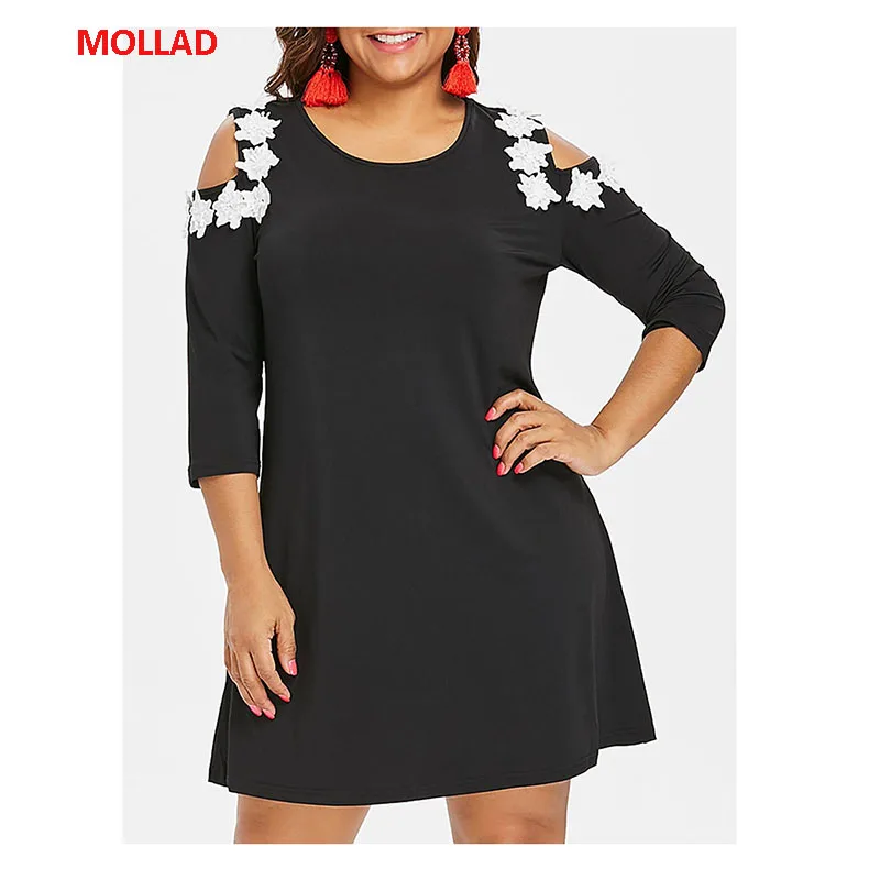 MOLLAD 2019 новое летнее модное женское платье с круглым вырезом большого размера
