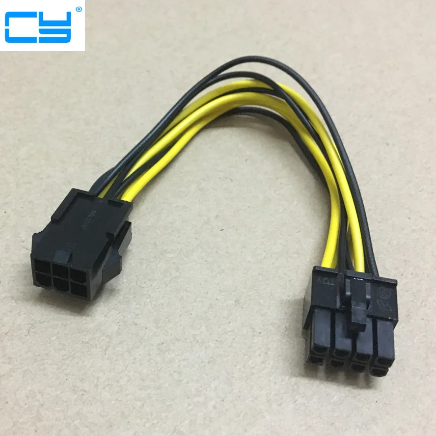 ausdrücken PCIe 4 6 Pin to 8 Pin Card Power Adapter Kabel Female Male 7.8 B2SA 