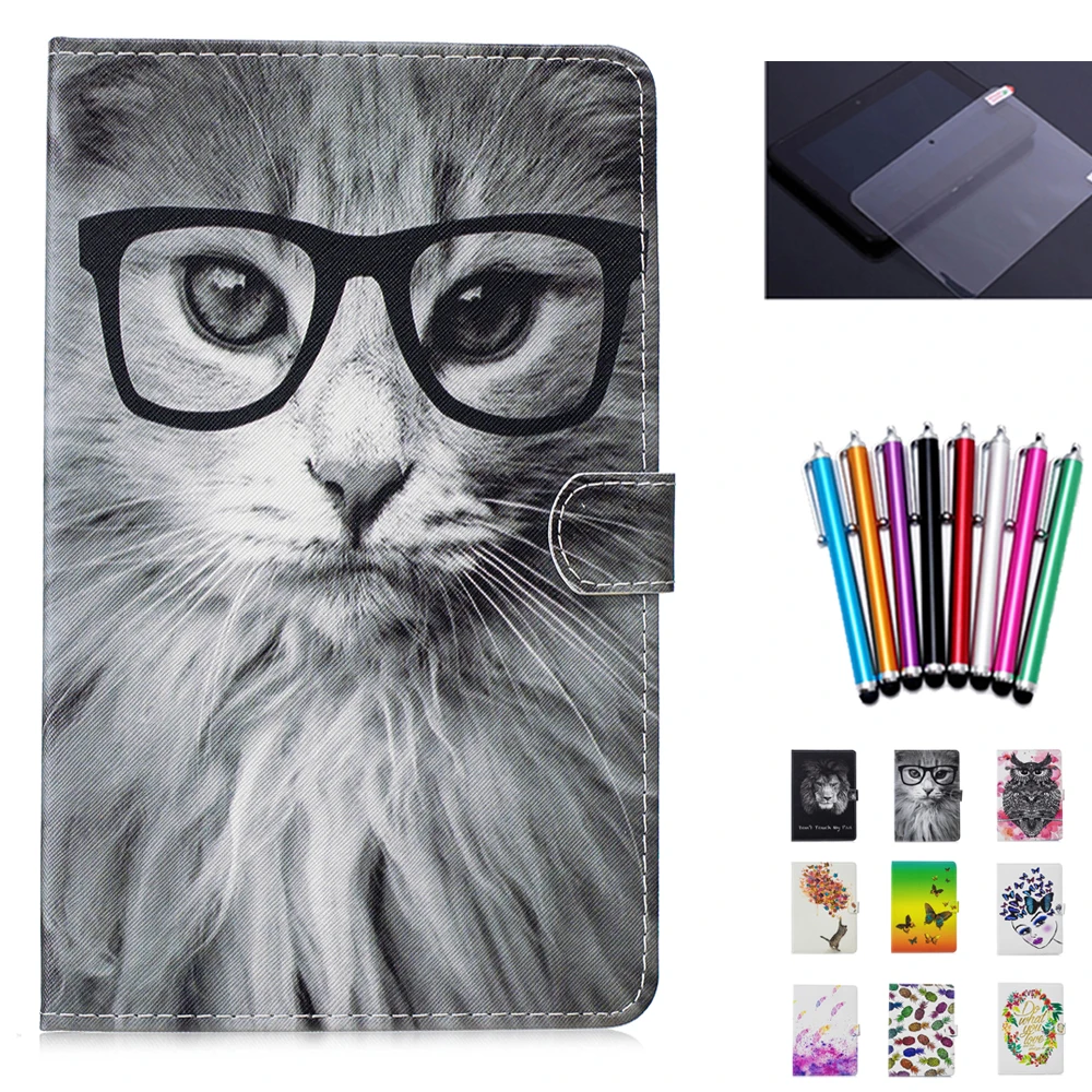 

Hot Pada print TPU case for samsung galaxy tab 3 V lite 7.0 SM-T113NU SM-T116NU 7'' tablet cover smart case+screen protector