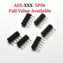 20 шт. резистор сетевой A05-101/102/103/472/331/203/151/473/222/223/511/512/471/221/333/G/J/R/ ом 1-10 k 4,7 K 330R 150R 100R 5PIN