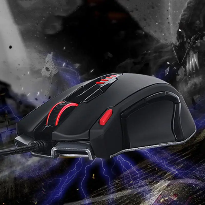 

Professional Wired Gaming Mouse 13 Button 5000DPI Rat LED Optical USB Computer Mouse Game Player Mouse Office Mouse