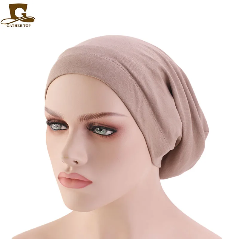 Women satin lining chemo cap elastic band night sleep cap Cancer Chemotherapy Chemo Beanies Cap Headwear Hair Accessories winter cap