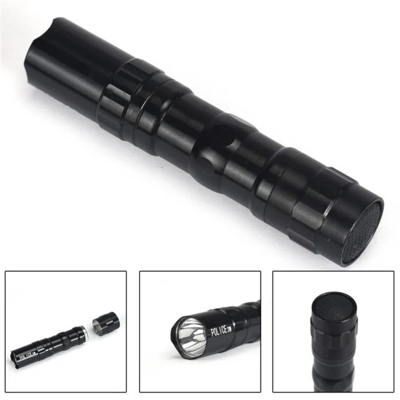

Flashlight Exclusive Hand Touch Mini Portable LED lamp Clip Clamp batteries AA Flashlight Focus Torch Light flash navidad F#4O03