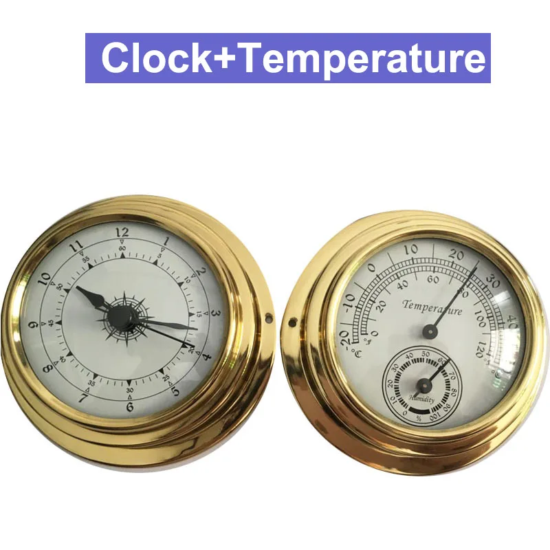 D96 72x98mm Thermometer Hygrometer Barometer Watches Clock 2 Whole Set Weather Station Meterin