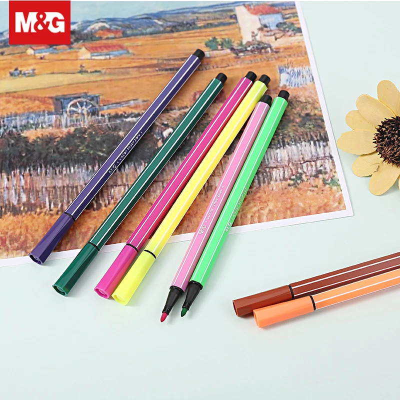 

12/24/36/ Colors Creative Brush Art Marker Student Washable Watercolor Pen Painting Drawing Sketch School Art Supplies FCP90146