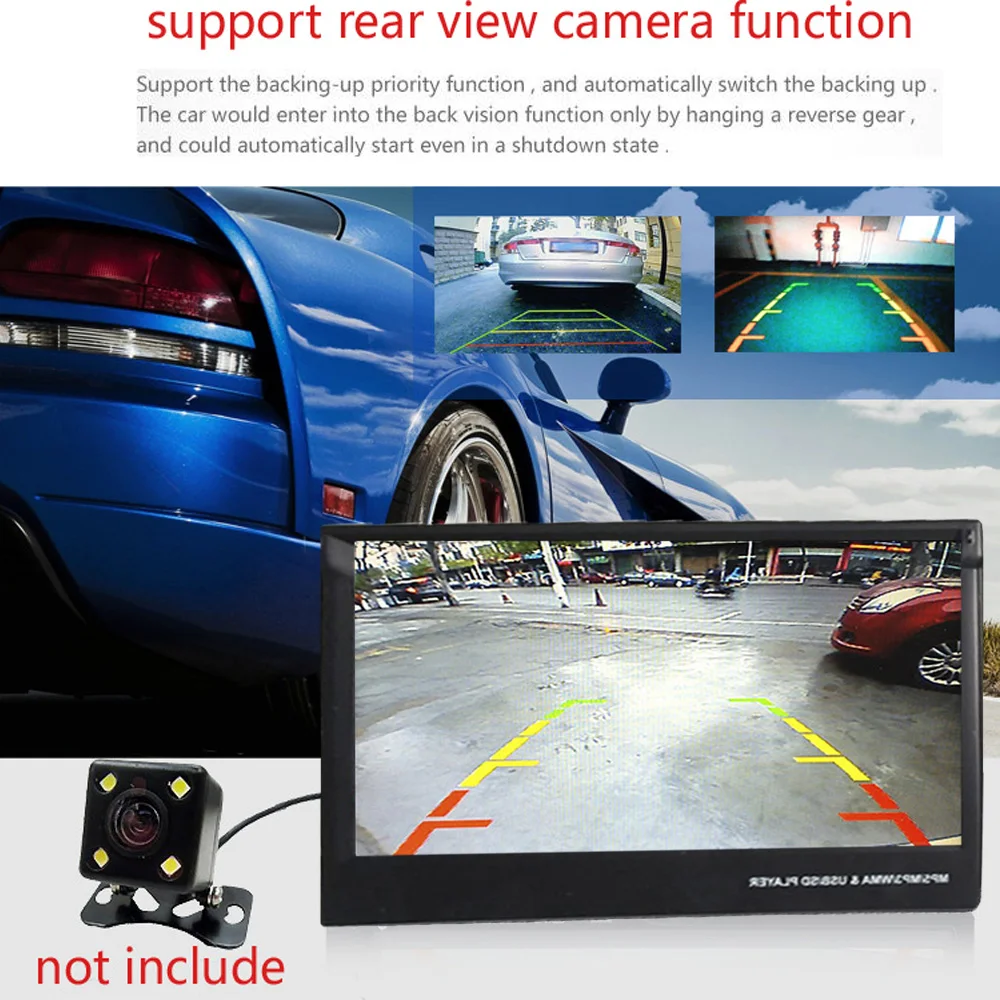 1Din 7Inch  Retractable Screen Car MP5 Player radios Support MirrorLink function  Radio Rearview Auto Retractable head unit