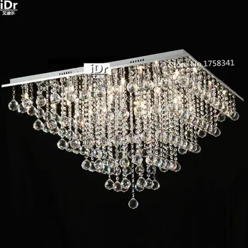 

modern Europe crystal pyramids living room Bedroom lamp Hall ceiling lamp K9 Crystal Vintage High-grade light Luxury lamp
