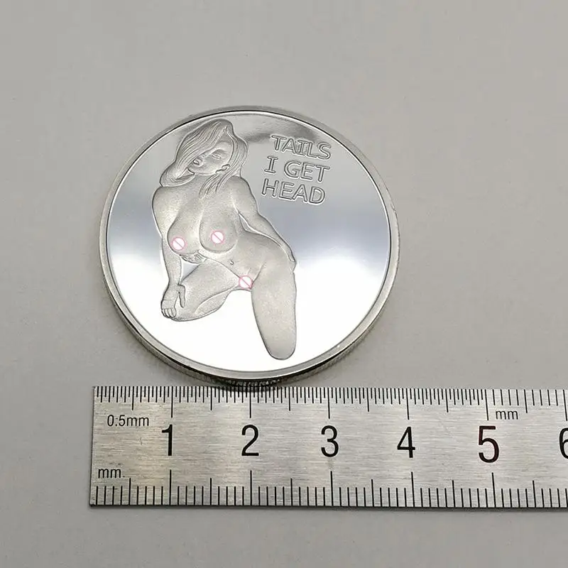 Commemorative Coin Sexy Woman Luck Collection Arts Gifts Bitcoin Alloy Souvenir 30