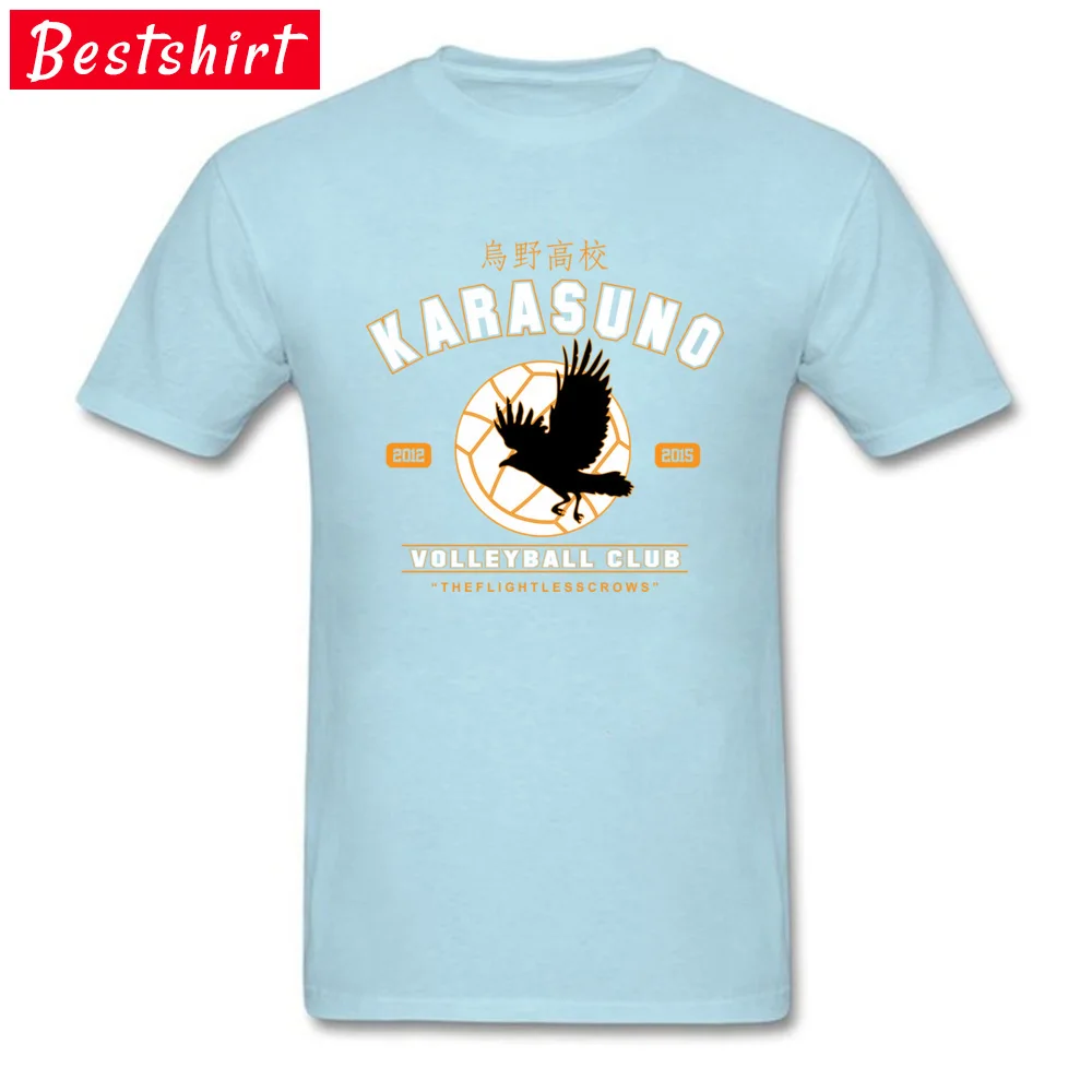 Tops Shirt Karasuno Clothing Shirt Summer/Fall New Design Design Short Sleeve 100% Cotton Crew Neck Men Top T-shirts Design Karasuno light