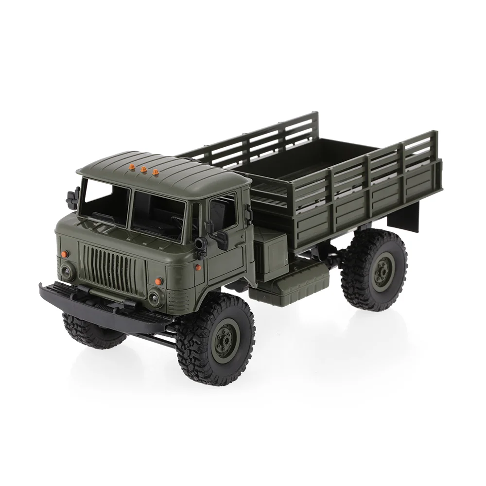 WPL B-24 1/16 RC автомобиль 2,4 GHz RC militar грузовик внедорожник армейский автомобиль на радиоуправлении электрический автомобиль с светодиодный светильник RTR RC игрушки подарки