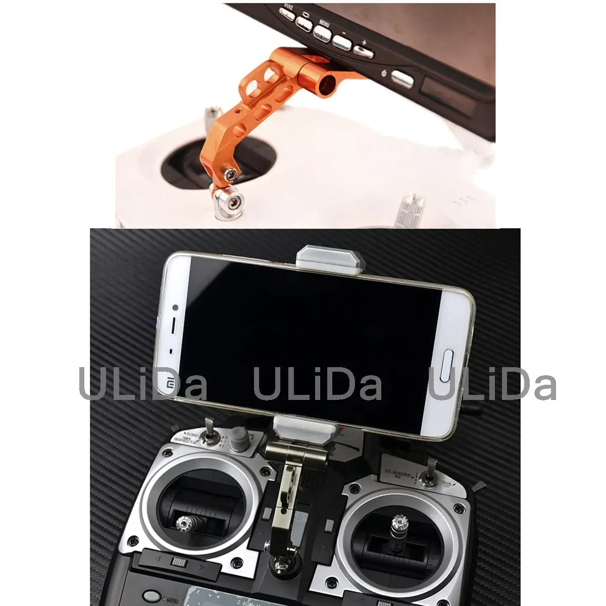 Общий передатчик расширенный держатель для телефона зажим DJI Phantom 3 4 FS Futaba JR RadioLink