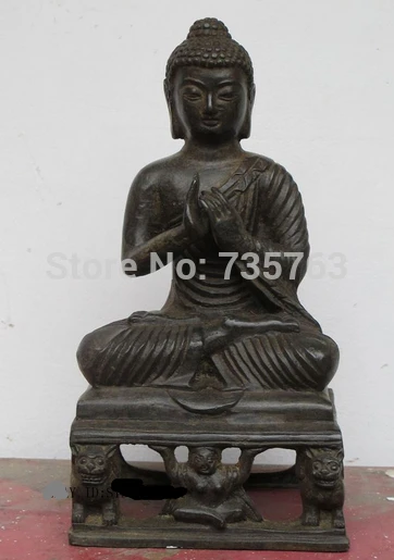 

xiuli 002023 10"Tibet Buddhism Bronze Devastator Dainichi Nyorai Amitabha