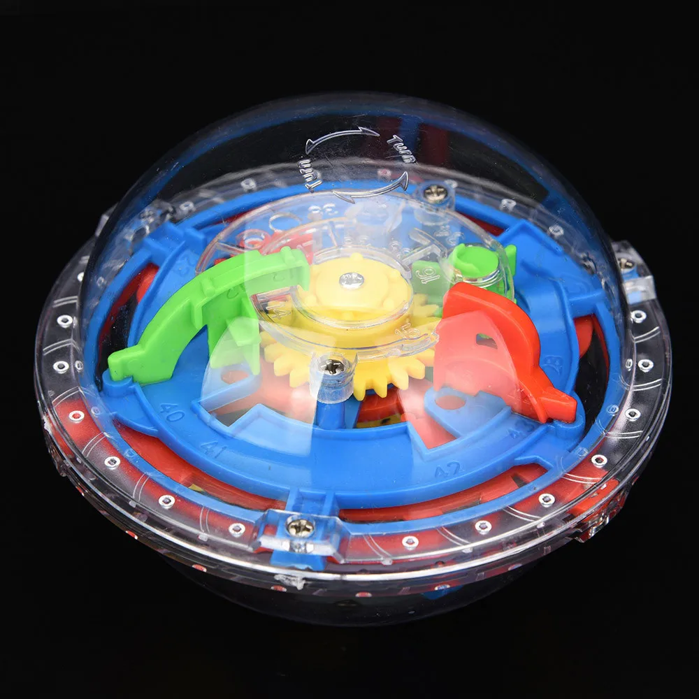 Kids Toy 3d Ball Magic Intellect Balance Maze Puzzle Toy 2019 ! Child Plastic Brain Teaser 75 Barriers Educational Labyrinth Toy