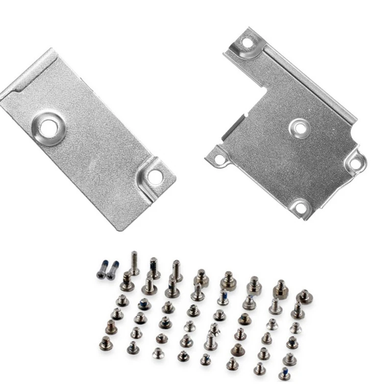 for iPhone 6 6s 6s Plus 7 7 Plus LCD Screen Flex Connector Metal Bracket +  Battery Metal Cover Bracket with full set screws
