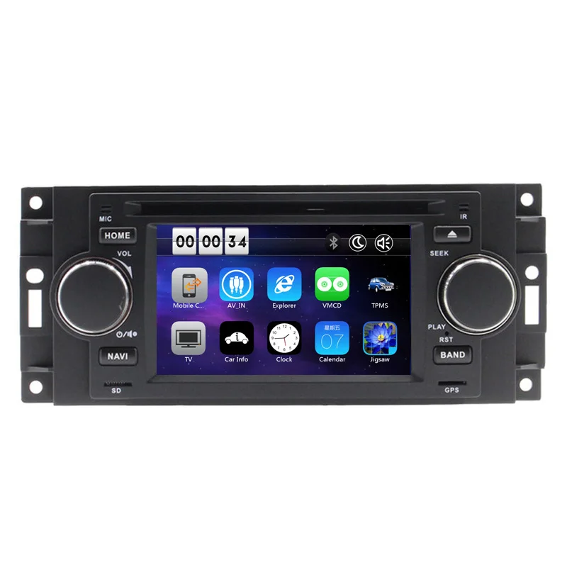 Discount 5" Car DVD Player For Chrysler 300C PT Cruiser Dodge Ram Jeep Grand Cherokee With GPS Navigation Radio Bluetooth iPod USB Map 1