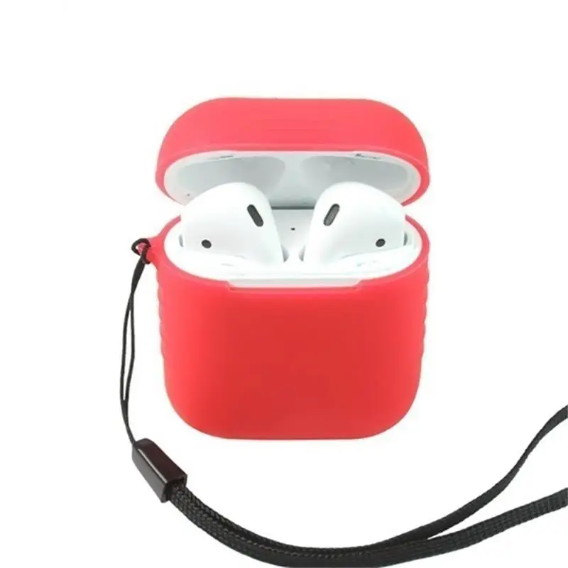 

Silicone Protective Cover Earphone Cases Kit for Apple AirPods Earphone Box Accessories Protector Sleeve