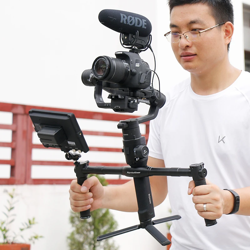 AgimbalGear двойной ручной карданный шарнир аксессуары для Dji Ronin S Расширенная ручка