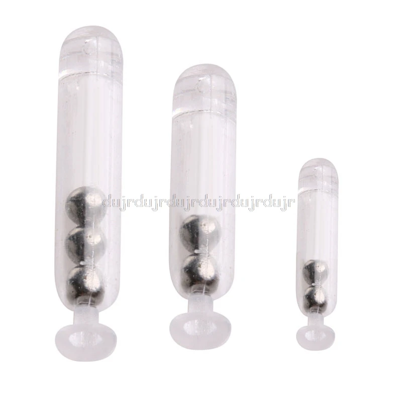 

10pcs Worm Jig Fishing Lure Baits Rattles Insert Tube Rattles Shake Attract Fly 27/21/15mm N06 dropship