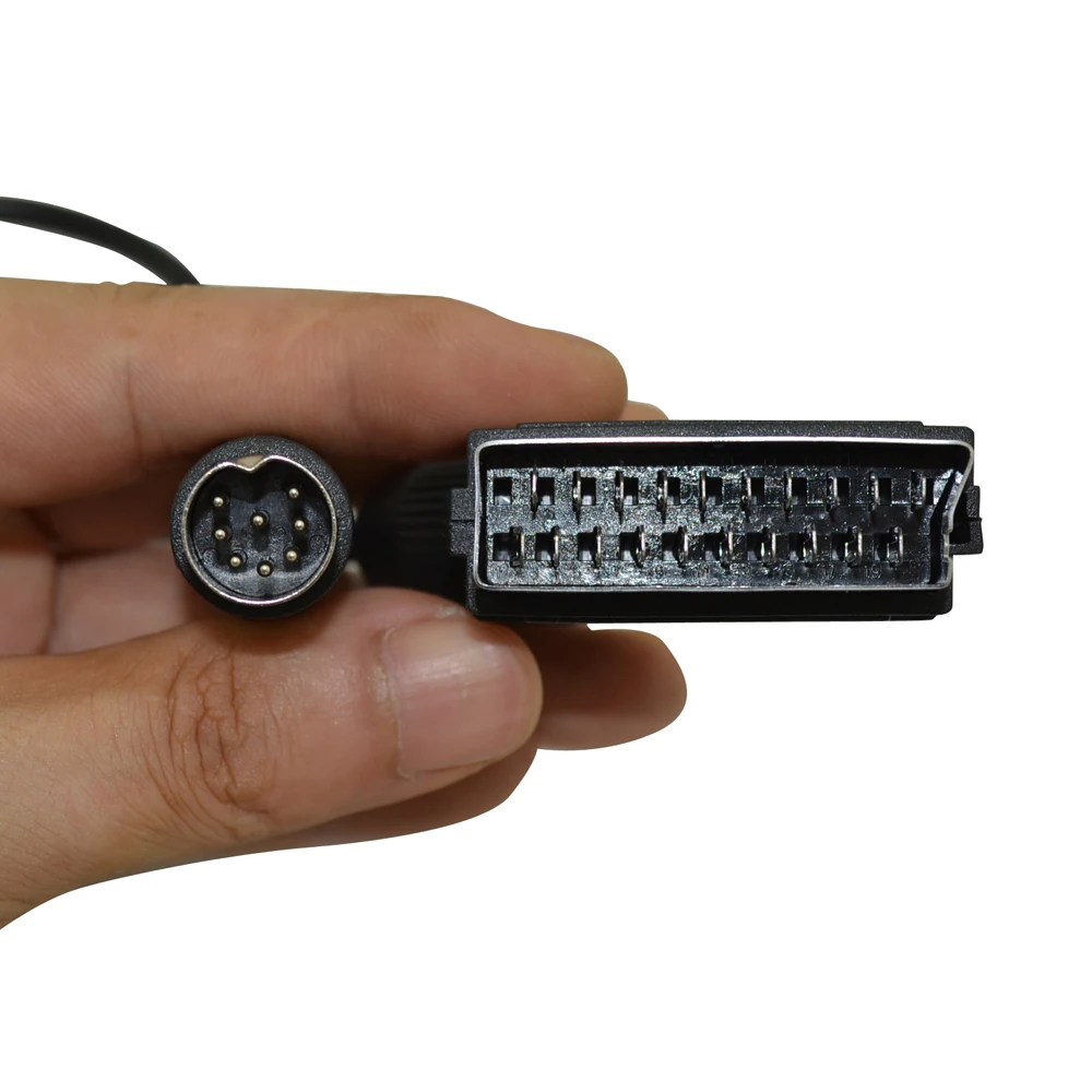FZQWEG черный Высокое качество 1,8 м/6FT ЕС версия V-Контактный Кабель Scart RGB AV кабели PAL для sega Megadrive 1 бытие 1 Master Системы 1