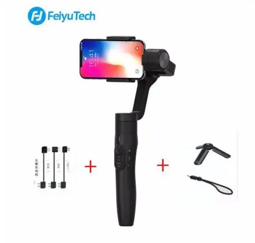 

FeiyuTech Vimble 2 Feiyu 3-Axis Handheld Smartphone Gimbal Stabilizer with 183mm Pole Tripod for iPhone X 8 7 XIAOMI Samsung