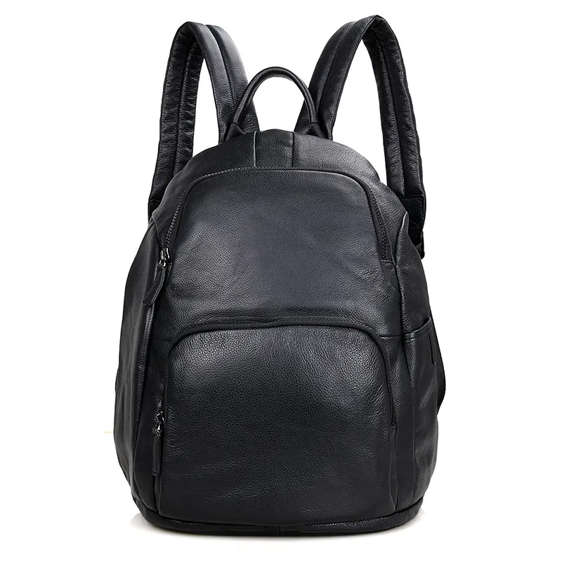 

Augus Genuine Leather High Quality Unique Design Men Unisex Backpack School Rucksack For Young People Travel Bag 2005A