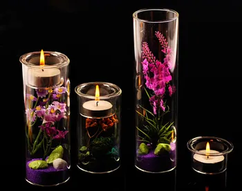 

1PC New European DIY creative green bonsai Candle holder for candle power dinner home vase candlestick JY 1231