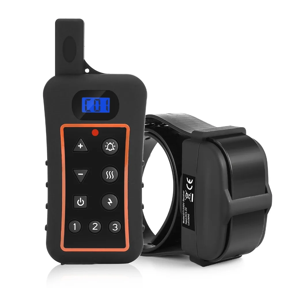 Collar de entrenamiento de perro electrónico recargable y resistente al