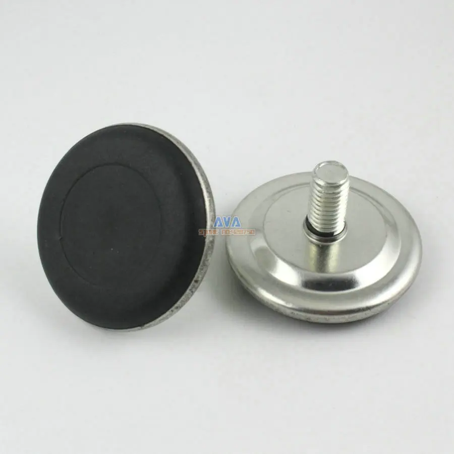 M8x40mmx18mm Iron Adjustable Furniture Leg Table Leveling Foot Pad