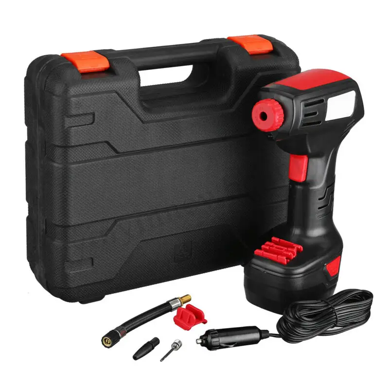 

Air Tyre Compressor 12V Inflator Lithium Car Pro Pump Hawk Portable Digital 1 X Air pressureNot included with battery)