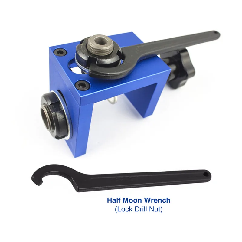 Woodworking Tool Drilling Locator DIY Joinery High Precision Dowel Jigs Kit Wood Dowel Hole Drilling Guide Adjustable Clamp For Carpentry  (4)