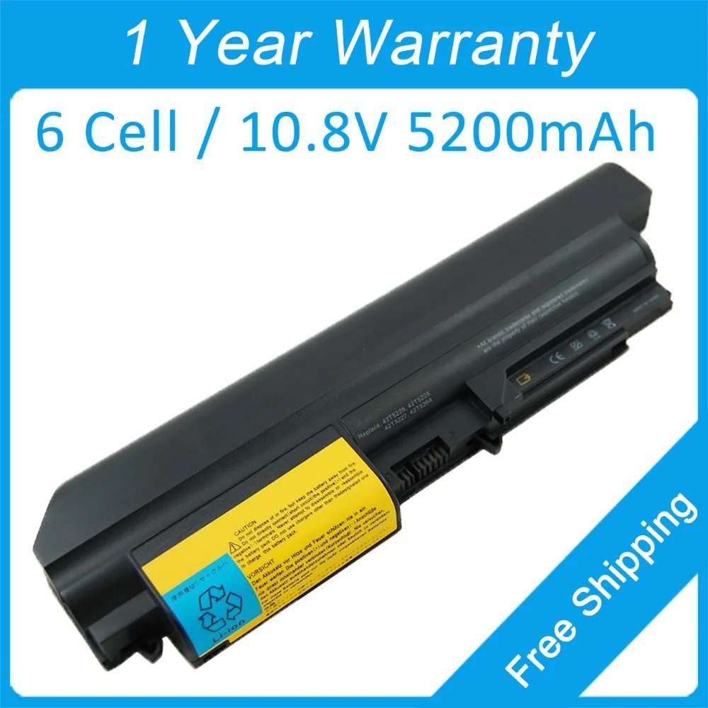  6 cell laptop battery for lenovo ThinkPad R400 R61 R61e 14-inch widescreen 43R2499 41U3196 42T4547 