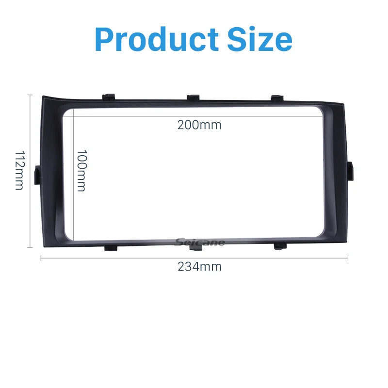 Seicane 200*100 мм Dash комплект отделка Установка 2 din рамка автомобильное покрытие для стереосистемы фасции для Toyota Aqua Prius C RHD