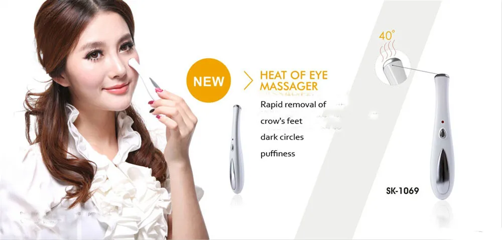 Thermal Eye Massager Electric Vibraton Eye Massager Anti Wrinkle Dark Eye Circle Removal Beauty Device with Peptide Eye Cream (7)