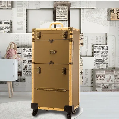 

Cosmetic Case profession travel suitcase for makeupTrolley Nails Box Beauty Professional Luggage Cosmetic Bag/Case with wheels