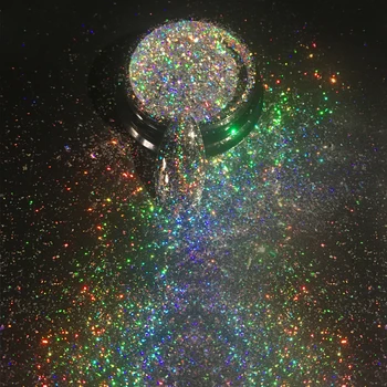 

0.5g/box Holographic Laser Glitters Galaxy Holo Flakes Rainbow Flecks Chrome Magic Effect Irregular DIY Nail Art Powders