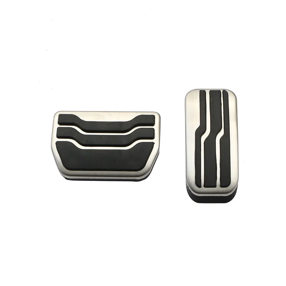 

2Pcs/Set At Stainless Steel Car Gas Brake Pedal Pads Cover Car Pedals for Ford New Mondeo Edge 2015 - 2016 Auto Accessories