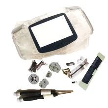 Лидер продаж Кристалл Цвет Замена Ремонт Корпус для nintendogameboyadvance гпоб крышка W/ логотип игровой консоли отвертки