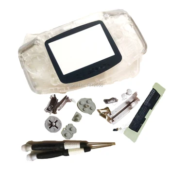 

Hot Sale Crystal Color Replacement Repair Housing For NintendoGameboyAdvance GBO Cover W/Original Logo Game Console Screwdrivers