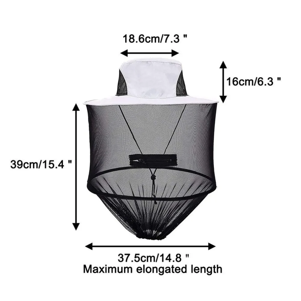 Москитная Кепка Midge муха насекомых пчела шляпа с сеткой для защиты лица шляпа для рыбалки Сад Открытый Кемпинг Туризм Охота