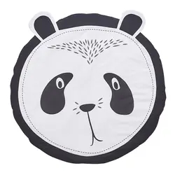 Высокое качество хлопок панда шаблон Овальный детский игровой коврик милый детский ползающий коврик мягкий коврик