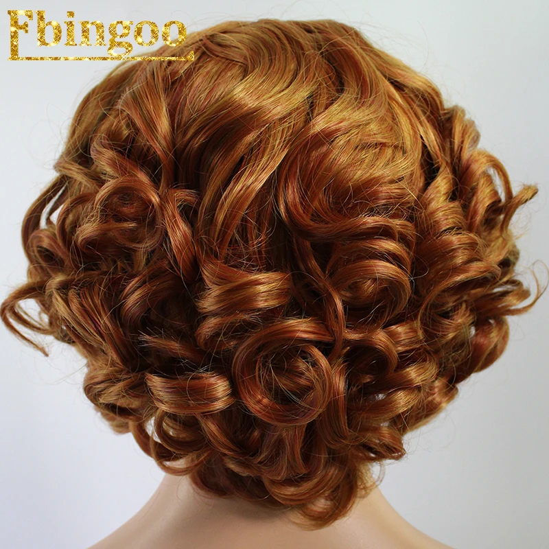 Ebingoo высокотемпературные волокна Peruca Cabelo полные волосы короткие оранжевые Свободные волны боб парики синтетические кружева передний парик для женщин
