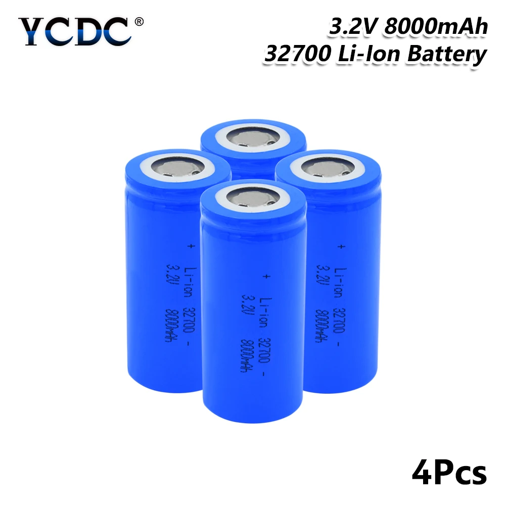 YCDC 3 2 V 8000mAh перезаряжаемый 32700 мощный высокоразрядный большой ток литиевых