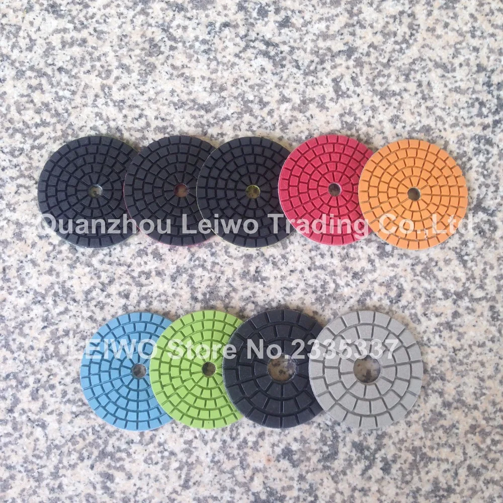 Diamond Polishing Pads Wet 3 inch (80 mm) Straight Teeth Granite Marble Sanding Discs Polishing