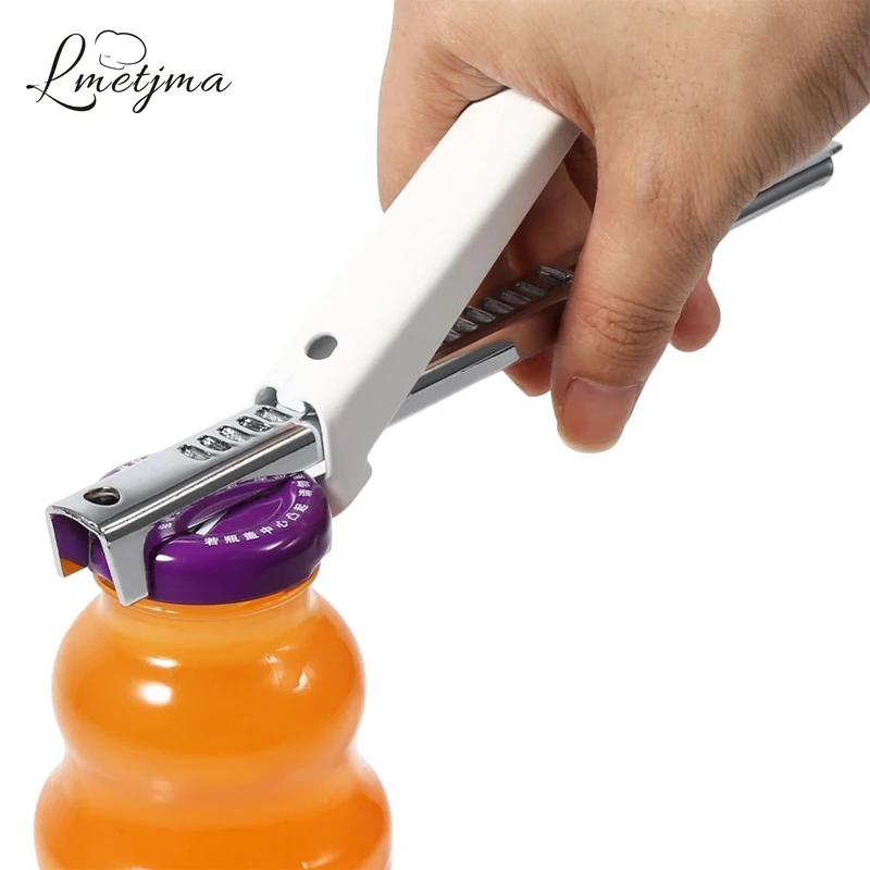 

LMETJMA Adjustable Jar Lid Opener Stainless Steel Jar Can Opener Practical Can Seal Lid Remover Bottle Jar Opener KC1016-1