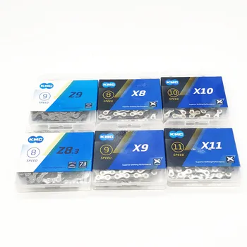 

KMC Z99/X9/X9SL/X10/X10SL/X11/X11SL Chain, 116 links, 6/7/8/9/10/11 speed, Silver/Gray/Gold for mtb road bike bicycle chain