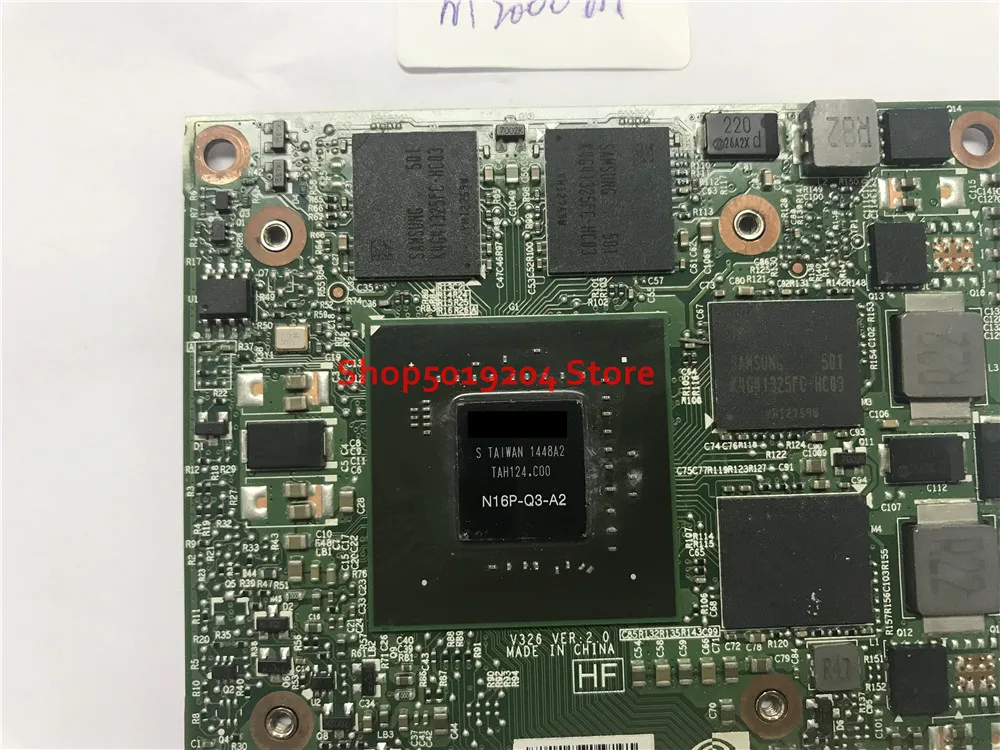 N16P-Q3-A2 CN-051FCV 051FCV For DELL Precision M6800 CARD 4GB GDDR5 M2000M VGA video graphics card